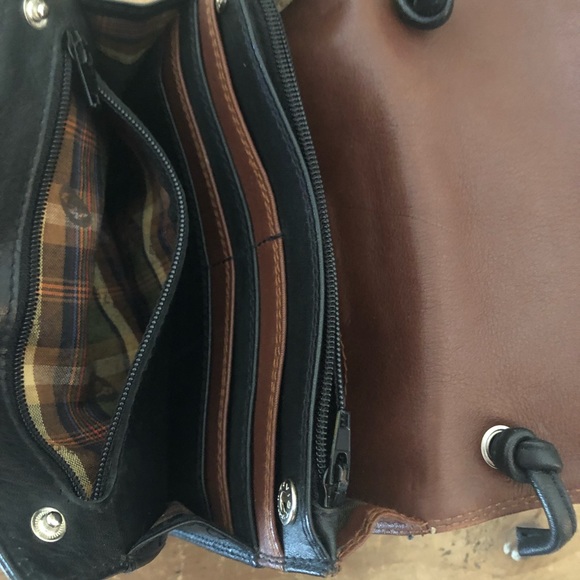 Derek Alexander Black Leather Crossbody Bag/Wallet - Picture 4 of 8